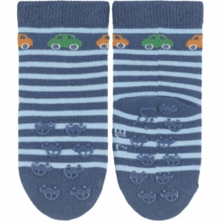 Sterntaler ABS Peutersokken Twin Pack Cars/Tractor Blauw -Sterntaler sterntaler abs peutersokken twin pack cars tractor blauw a409143 4