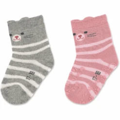 Sterntaler ABS Peutersokken Twin Pack Kat Licht Grijs -Sterntaler sterntaler abs peutersokken twin pack kat licht grijs a409328 3