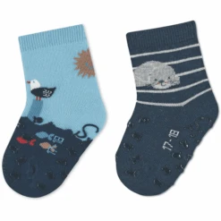 Sterntaler ABS Peutersokken Twin Pack Zeemeeuwen/Sable Hemelsblauw -Sterntaler sterntaler abs peutersokken twin pack zeemeeuwen sable hemelsblauw a409145 3