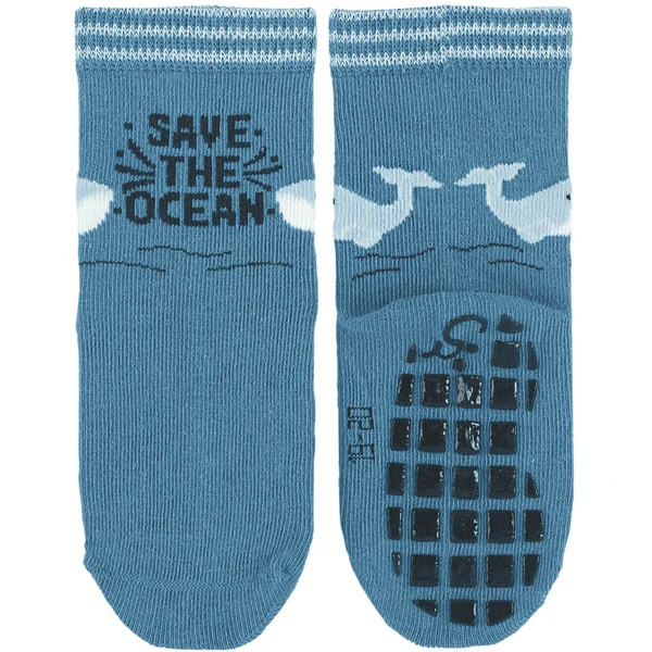 Sterntaler ABS Sokken Double Pack Rhino/Whale Groen 4 Sterntaler ABS Sokken Double Pack Rhino/Whale Groen - Afbeelding 2
