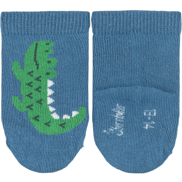 Sterntaler Baby Sokken 3-Pack Krokodil Medium Blauw 4 Sterntaler Baby Sokken 3-Pack Krokodil Medium Blauw - Afbeelding 2