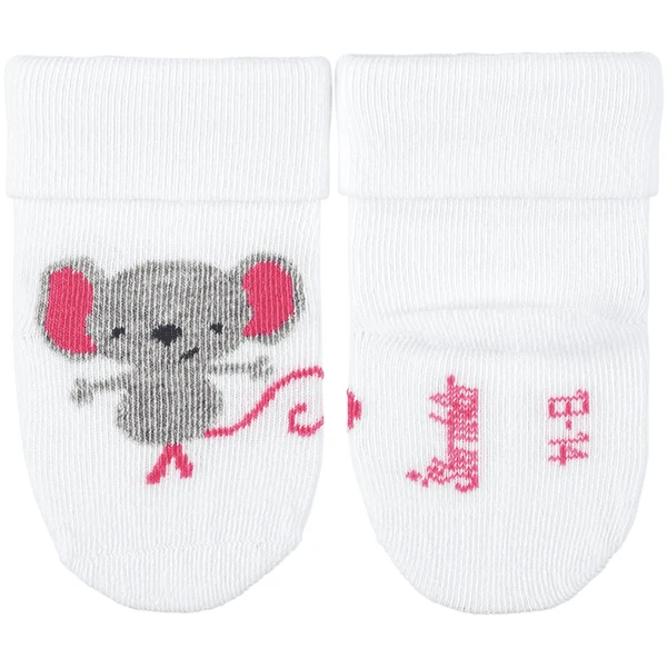 Sterntaler Baby Sokken 3-Pak Kat Wit 6 Sterntaler Baby Sokken 3-Pak Kat Wit - Afbeelding 4