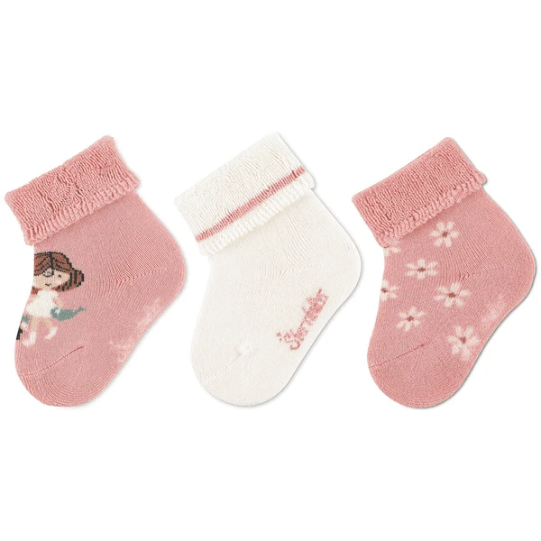 Sterntaler Baby Sokken 3-Pak Meisjes Licht Roze 3 Sterntaler Baby Sokken 3-Pak Meisjes Licht Roze