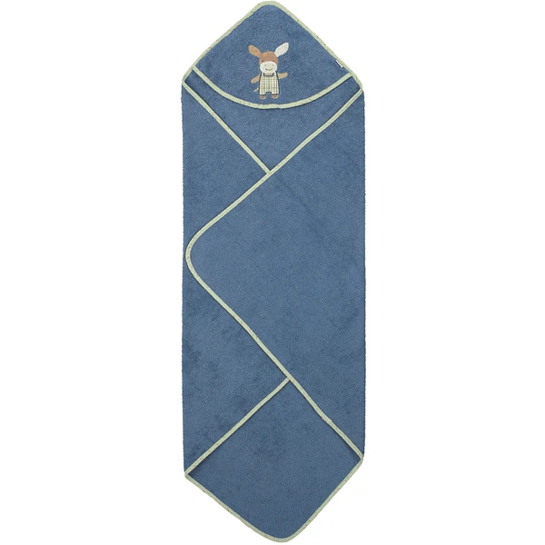 Sterntaler Badcape Emmilius Medium Blauw 100 X 100 Cm 4 Sterntaler Badcape Emmilius Medium Blauw 100 X 100 Cm - Afbeelding 2