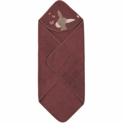 Sterntaler -Sterntaler sterntaler badcape emmily donkerrood 80 x 80 cm a327055 1