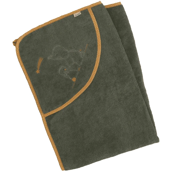 Sterntaler Badhanddoek 100 X 100 Cm Eddy Donkergroen 4 Sterntaler Badhanddoek 100 X 100 Cm Eddy Donkergroen - Afbeelding 2