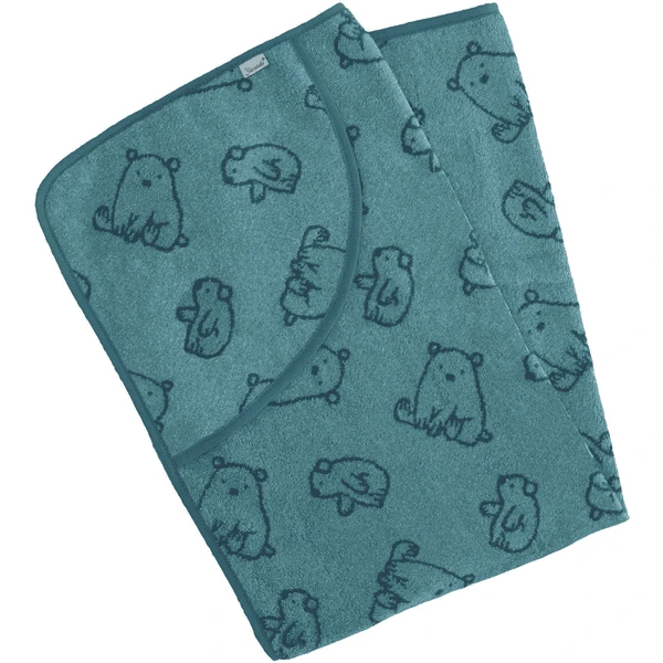 Sterntaler Badhanddoek 100 X 100 Cm Elia Donker Turquoise 4 Sterntaler Badhanddoek 100 X 100 Cm Elia Donker Turquoise - Afbeelding 2