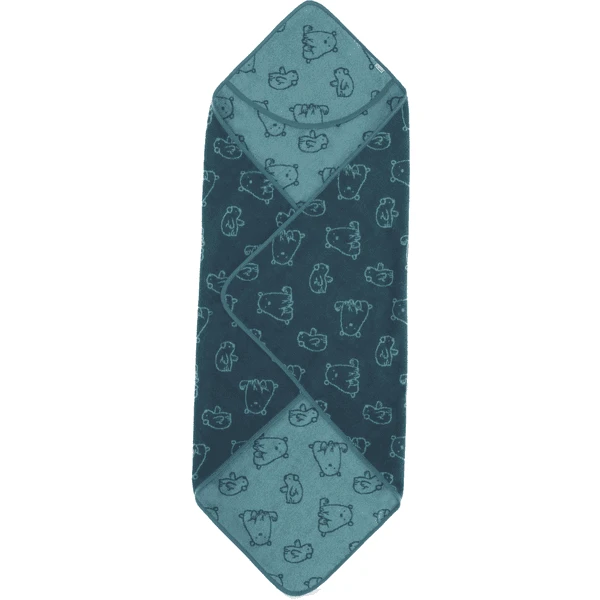 Sterntaler Badhanddoek 100 X 100 Cm Elia Donker Turquoise 6 Sterntaler Badhanddoek 100 X 100 Cm Elia Donker Turquoise - Afbeelding 4