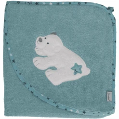 Sterntaler Badhanddoek 80 X 80 Cm Elia Donker Turquoise -Sterntaler sterntaler badhanddoek 80 x 80 cm elia donker turquoise a384560 4