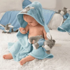 Sterntaler Badhanddoek Emmi Medium Blauw 100 X 100 Cm -Sterntaler sterntaler badhanddoek emmi medium blauw 100 x 100 cm a290857 4