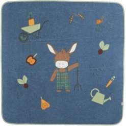 Sterntaler Badlaken Emmilius Medium Blauw 100 X 100 Cm -Sterntaler sterntaler badlaken emmilius medium blauw 100 x 100 cm a327086 2