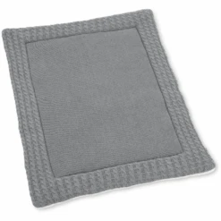 Sterntaler Deken Gebreid GOTS Zilver Melange 100 Cm X 80 Cm