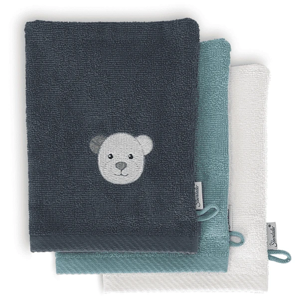 Sterntaler Elia Washandschoenen 3 Pak Donker Turquoise 3 Sterntaler Elia Washandschoenen 3 Pak Donker Turquoise