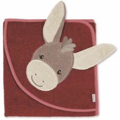 Sterntaler Ezel Motief Badlaken Emmily Donkerrood 8 Sterntaler Ezel Motief Badlaken Emmily Donkerrood -Sterntaler sterntaler ezel motief badlaken emmily donkerrood a327095 2