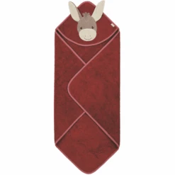 Sterntaler Ezel Motief Badlaken Emmily Donkerrood 9 Sterntaler Ezel Motief Badlaken Emmily Donkerrood -Sterntaler sterntaler ezel motief badlaken emmily donkerrood a327095 3