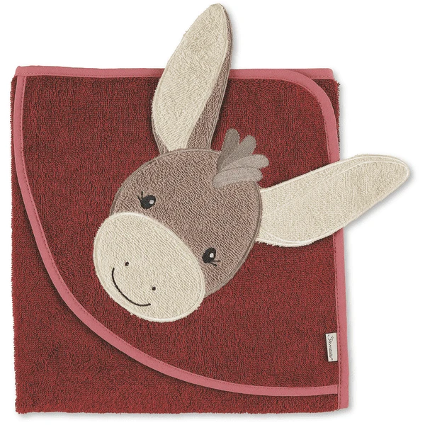 Sterntaler Ezel Motief Badlaken Emmily Donkerrood 3 Sterntaler Ezel Motief Badlaken Emmily Donkerrood