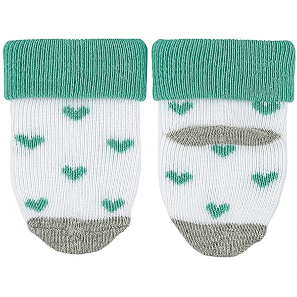 Sterntaler First Baby Socks 3-Pack Hearts White 4 Sterntaler First Baby Socks 3-Pack Hearts White - Afbeelding 2