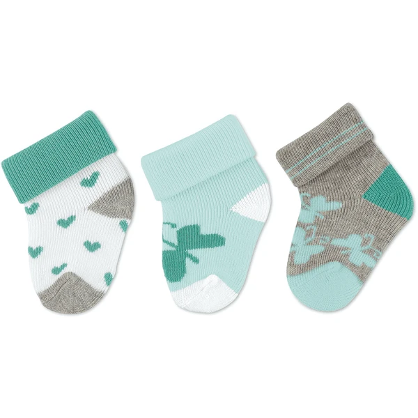 Sterntaler First Baby Socks 3-Pack Hearts White 3 Sterntaler First Baby Socks 3-Pack Hearts White