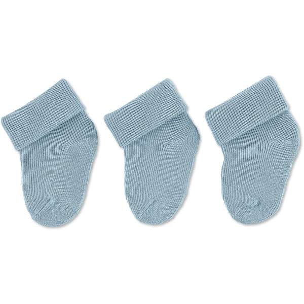 Sterntaler First Baby Socks 3-Pack Light Blue 6 Sterntaler First Baby Socks 3-Pack Light Blue - Afbeelding 4