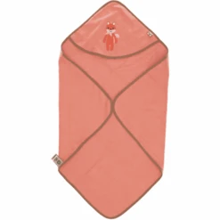 Sterntaler GOTS Badhanddoek Met Kap Enna Uni Koraal 80 X 80 Cm -Sterntaler sterntaler gots badhanddoek met kap enna uni koraal 80 x 80 cm a351331 4