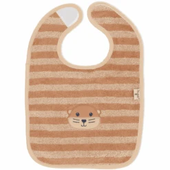 Sterntaler GOTS Klittenband Slabbetje Otti Bruin