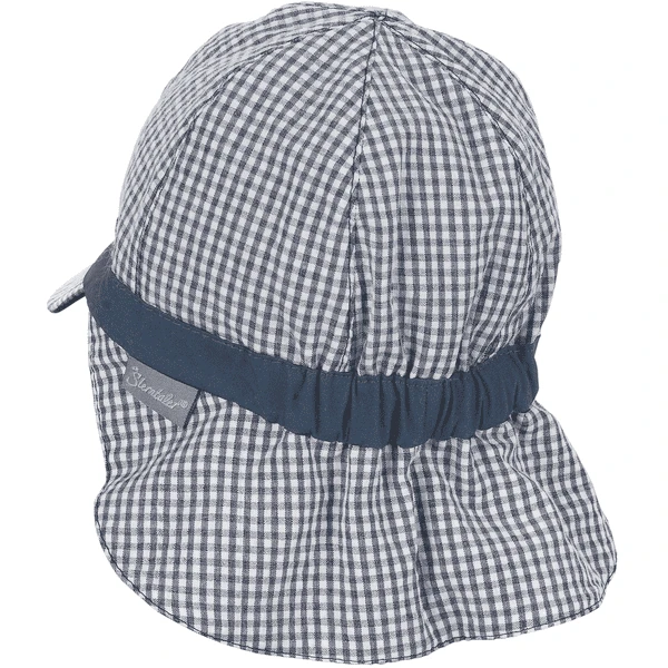 Sterntaler Omkeerbare Peaked Cap Vichy/Uni Marine 5 Sterntaler Omkeerbare Peaked Cap Vichy/Uni Marine - Afbeelding 3