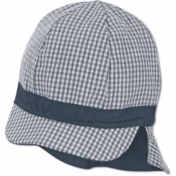 Sterntaler Omkeerbare Peaked Cap Vichy/Uni Marine