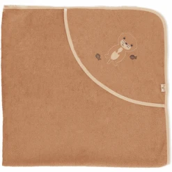 Sterntaler 15 Sterntaler Otti Badhanddoek Uni Bruin 100 X 100 Cm