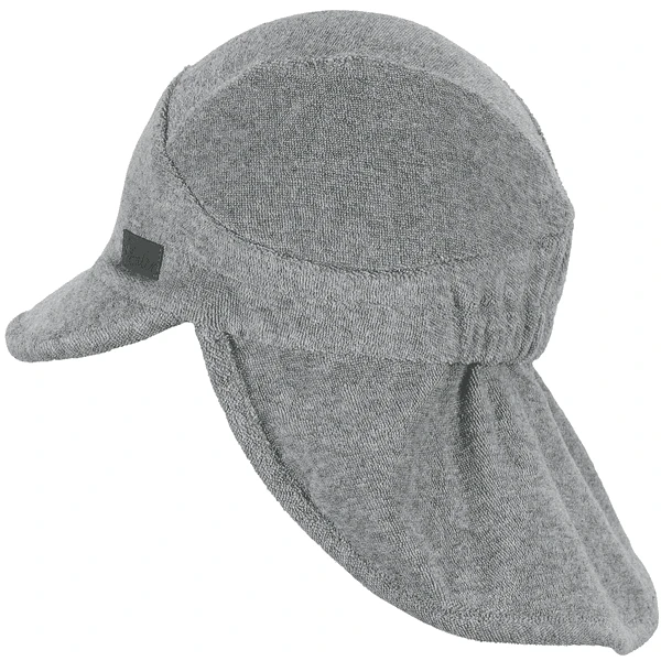 Sterntaler Peaked Cap Met Nekbeschermer Badstof Rookgrijs 4 Sterntaler Peaked Cap Met Nekbeschermer Badstof Rookgrijs - Afbeelding 2