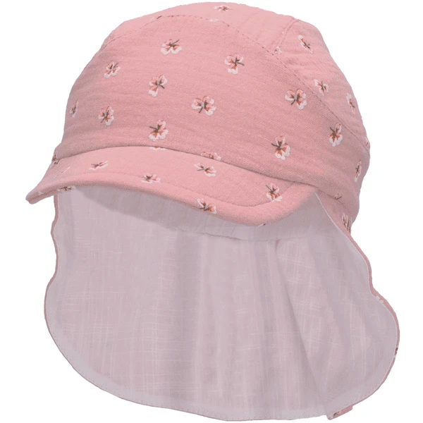 Sterntaler Peaked Cap Met Nekbeschermer Bloemen Lichtroze 6 Sterntaler Peaked Cap Met Nekbeschermer Bloemen Lichtroze - Afbeelding 4