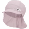 Sterntaler Peaked Cap Met Nekbescherming Linnen Karakter Roze