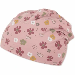 Sterntaler Slouch Beanie Bloemen Licht Roze