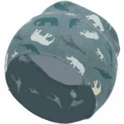Sterntaler Slouch Beanie Safari Dieren Donkergroen