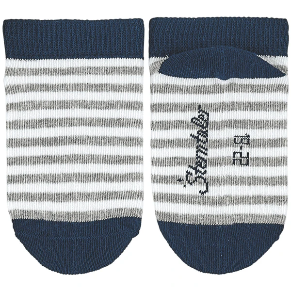 Sterntaler Sneakersokken 3-pack Gestreept Marine 4 Sterntaler Sneakersokken 3-pack Gestreept Marine - Afbeelding 2