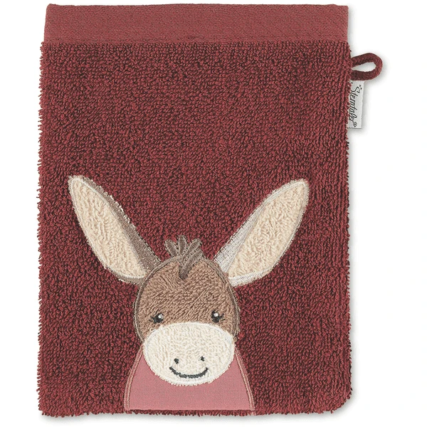 Sterntaler Washandschoen Emmily Donkerrood 5 Sterntaler Washandschoen Emmily Donkerrood - Afbeelding 3